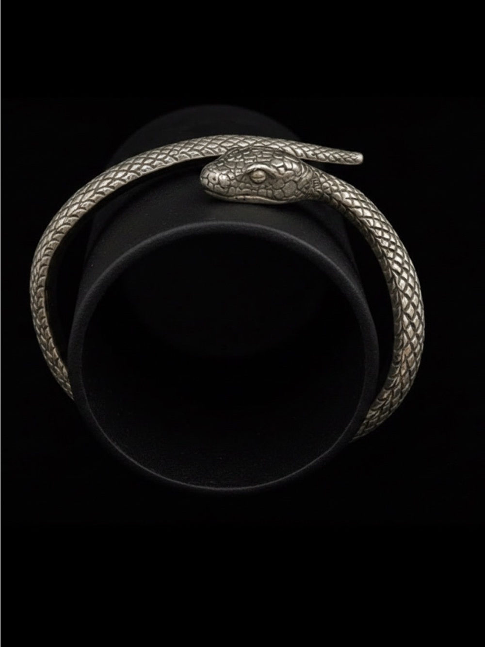 Mercurious Designs Sterling Silver Mystical Snake Cuff Bracelet 925